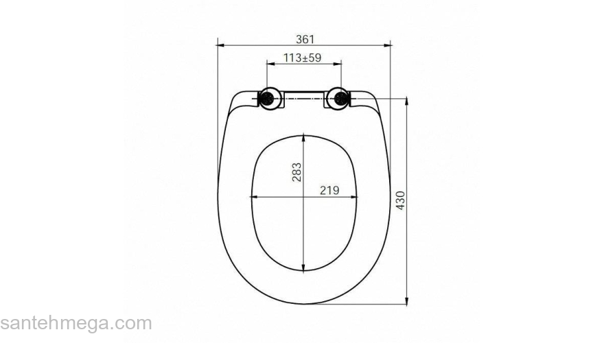 Сиденье для унитаза soft close дюропласт IDDIS ID 136 Dp Sc. Фото