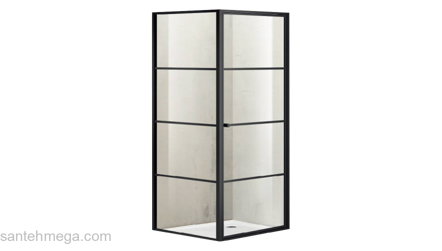 Душевое ограждение AZARIO Richmond 90х90 AZ-NAG1221 900 Black. Фото