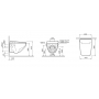 Унитаз подвесной безободковый FlashClean, с крышкой-биде AM.PM Inspire 2.0 CCC50A1700SC. Фото