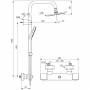 Душевая система IDEAL STANDARD Idealrain Cube Evo A6985AA. Фото