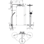 Душевая стойка Hansgrohe Raindance Select 300 2jet Showerpipe хром 27133000. Фото