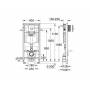 Инсталляция для подвесного унитаза GROHE Rapid SL 38722001. Фото