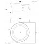 Ванна из литьевого мрамора NS BATH NSB-16174. Фото