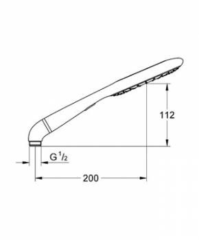 Ручной душ GROHE Rainshower Icon 27635000. Фото