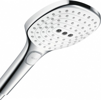 Душевая стойка Hansgrohe Raindance Select Push 300 2jet Showerpipe белый/хром 27126400. Фото