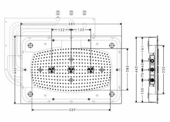 Верхний душ (тарелка) HANSGROHE Raidance Rainmaker 28417000. Фото