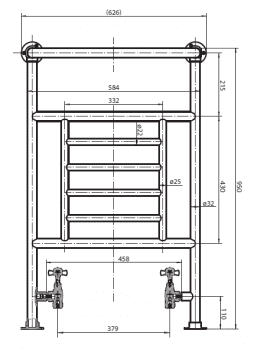 Полотенцесушитель напольный CEZARES CORATO-01. Фото