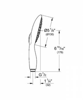 Ручной душ GROHE Power & Soul 27672PV0. Фото