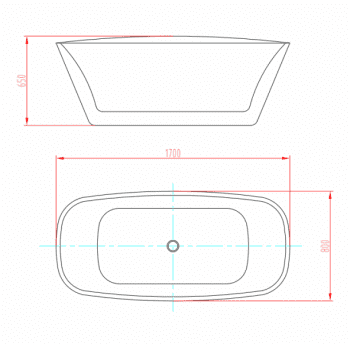 Ванна акриловая ORANS BT-61106B. Фото