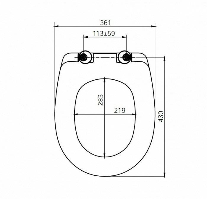 Сиденье для унитаза soft close дюропласт IDDIS ID 136 Dp Sc. Фото