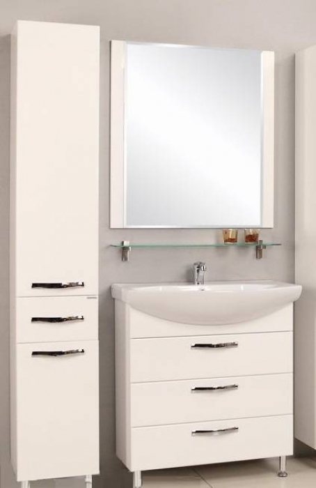 Зеркало АКВАТОН Ария 80 (белый) 1A141902AA010. Фото