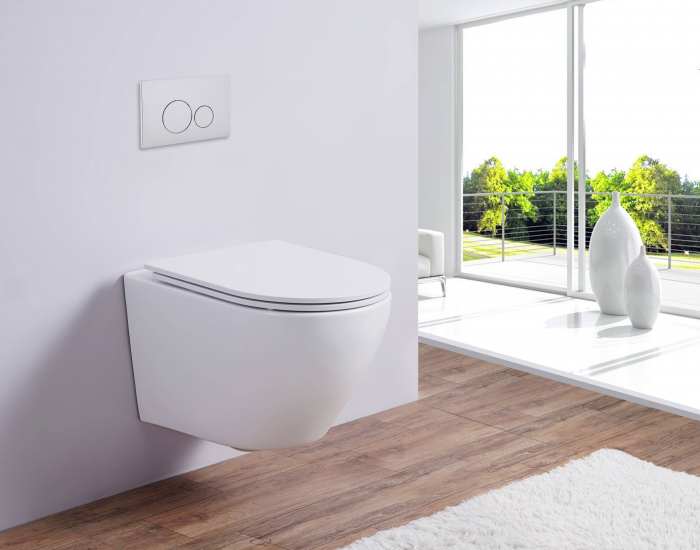 Унитаз подвесной ESBANO AZALEA (Matt White). Фото