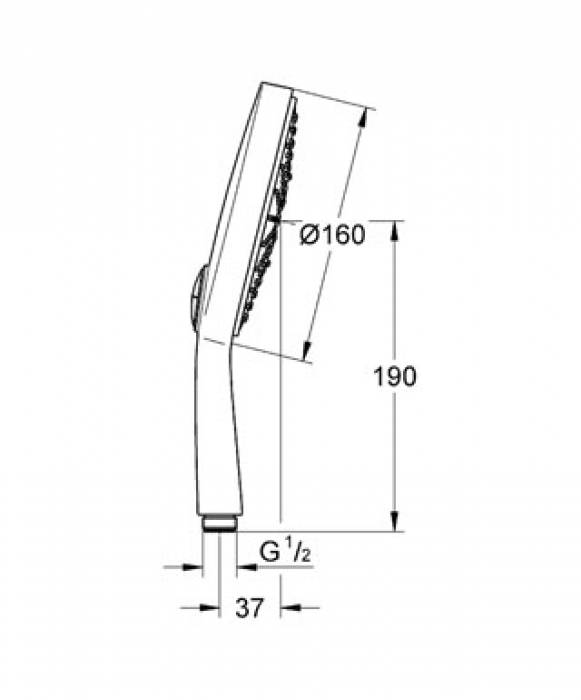 Ручной душ GROHE Power & Soul Cosmopolitan 27668000. Фото