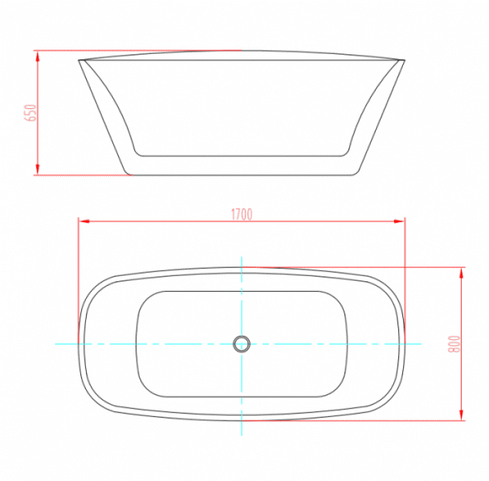 Ванна акриловая ORANS BT-61106B. Фото