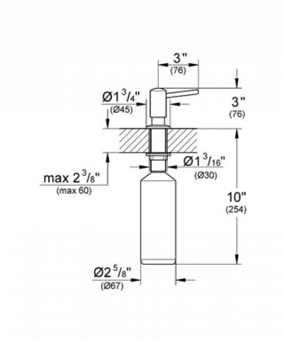 Дозатор для жидкого мыла GROHE Contemporary 40536000 для ванной комнаты. Фото