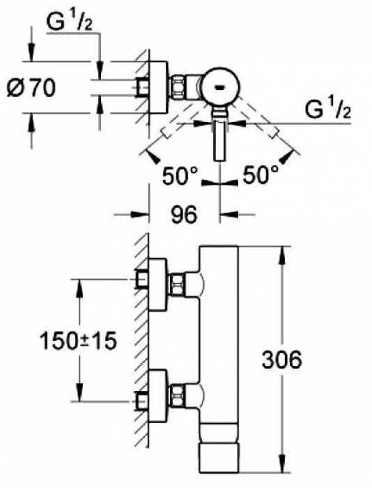 Смеситель для душа GROHE Essence 33636000. Фото