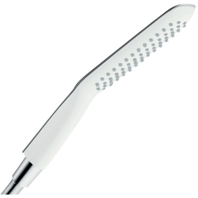 Ручной душ Hansgrohe PuraVida 120 baton 1jet белый/хром 28558400. Фото