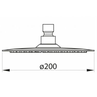 Верхний душ 200 мм BELBAGNO Nova BB-SLDC1-IN. Фото