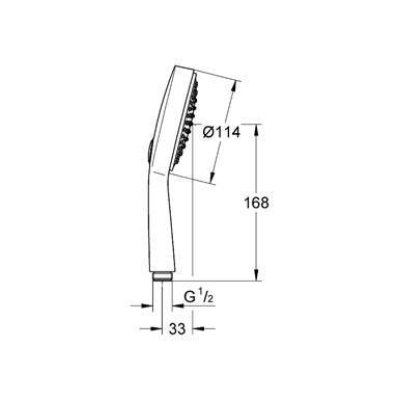 Ручной душ GROHE Power & Soul Cosmopolitan 27661000. Фото