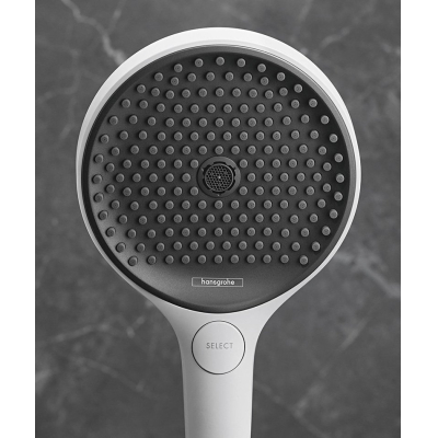 Ручной душ Hansgrohe Rainfinity 130 3jet 26864700 матовый белый. Фото