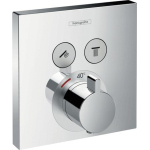 Термостат с двумя запорными вентилями Hansgrohe ShowerSelect 15763000 Термостат с двумя запорными вентилями Hansgrohe ShowerSelect 15763000. Фото