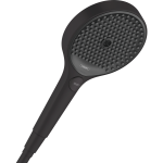 Ручной душ Hansgrohe Rainfinity 130, 3 типа струи 26864670, чёрный матовый Ручной душ Hansgrohe Rainfinity 130, 3 типа струи 26864670, чёрный матовый. Фото