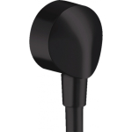 Шланговое подсоединение без клапана обратного тока Hansgrohe FixFit E 27454670, матовый черный Шланговое подсоединение без клапана обратного тока Hansgrohe FixFit E 27454670, матовый черный. Фото
