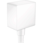 Шланговое подсоединение с клапаном обратного тока Hansgrohe Fixfit Square 26455700 матовый белый Шланговое подсоединение с клапаном обратного тока Hansgrohe Fixfit Square 26455700 матовый белый. Фото