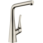 Смеситель для кухни Hansgrohe Metris сталь 14822800 Смеситель для кухни Hansgrohe Metris сталь 14822800. Фото
