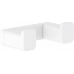 Двойной крючок AddStoris Hansgrohe 41755700, матовый белый Двойной крючок AddStoris Hansgrohe 41755700, матовый белый для ванной комнаты. Фото
