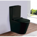 Унитаз напольный ESBANO "ALAGON-C" (Matt Black). Фото