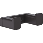 Двойной крючок AddStoris Hansgrohe 41755670, матовый черный Двойной крючок AddStoris Hansgrohe 41755670, матовый черный для ванной комнаты. Фото