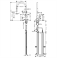 Кухонный смеситель однорычажный, 210, с вытяжным изливом, 1jet, sBox Hansgrohe 72803670, матовый черный. Фото