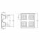 Верхний душ JACOB DELAFON WaterTile E8030-CP. Фото